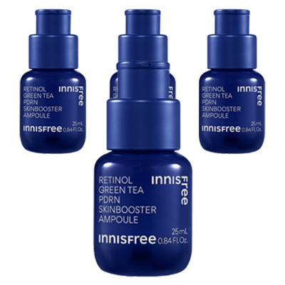 아모레퍼시픽 이니스프리 레티놀 그린티 PDRN 스킨부스터 앰플 25ml (4개)