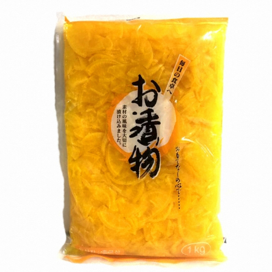 토호식품 동경단무지 슬라이스 1kg (10개)_이미지