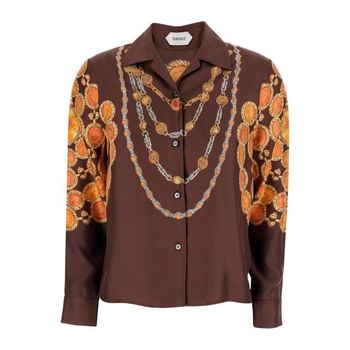 베르사체 블라우스 셔츠 10242311A179525N940 Brown 153264575