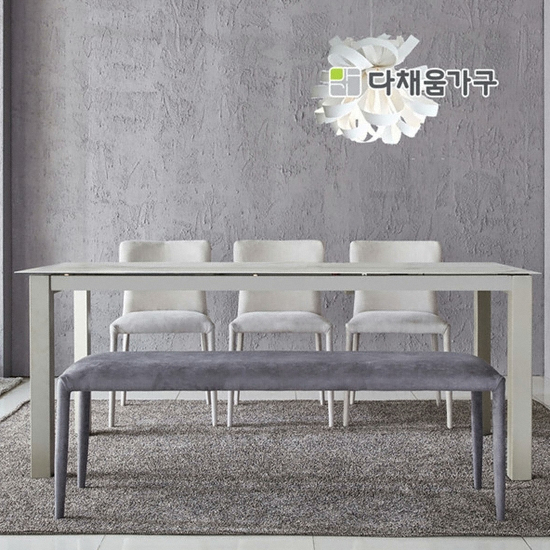 다채움 이스코 이태리 세라믹 식탁 1800 (의자6개)