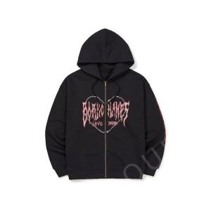 CHAMPS 하트 트라이벌 로고 후드 집업 B23FT14BK HEART TRIBAL LOGO HOOD ZIP-UP