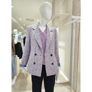 더아이잗 칼라넥 메탈사 트위드자켓IP3A0JK141