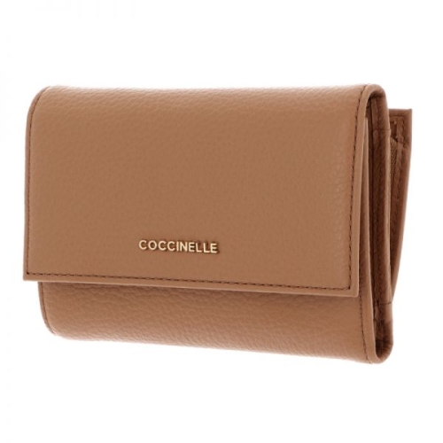 코치 넬레 Coccinelle 코시넬 메탈릭 소프트 월렛 그레인 가죽 스킨 지갑 362491