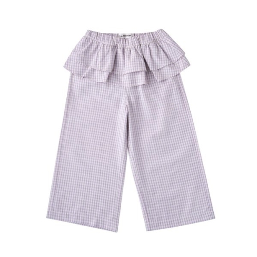 리틀그라운드 PU 테일스쿱-체크스커트레이어드팬츠바지 76114-410-07