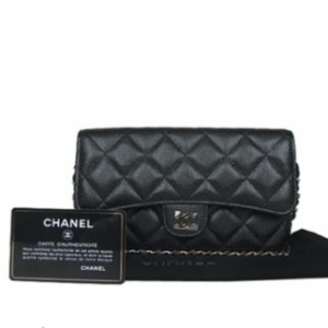 샤넬 AP2096 COCO 샴페인 골드 로고 블랙 캐비어 더블 폰 홀더 체인 크로스백 상무 묵인하다 AP2096 COCO 샴페인..