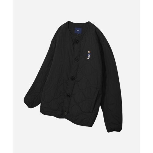 예일 남여공용 엠브로이더리 댄 퀼팅자켓 YD05JK7001BK
