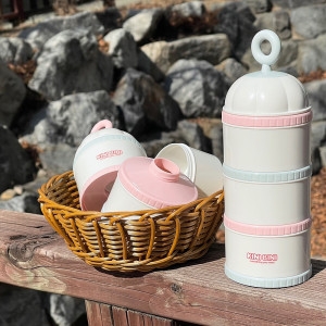 키니비니 버드케이지 3단 분유케이스 휴대용 분유보관통 간식통