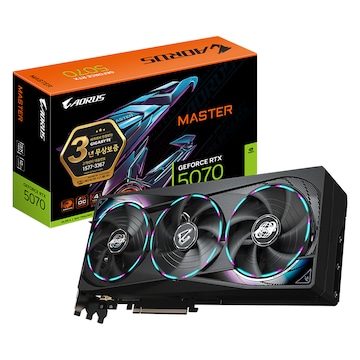 GIGABYTE AORUS 지포스 RTX 5070 MASTER D7 12GB 제이씨현