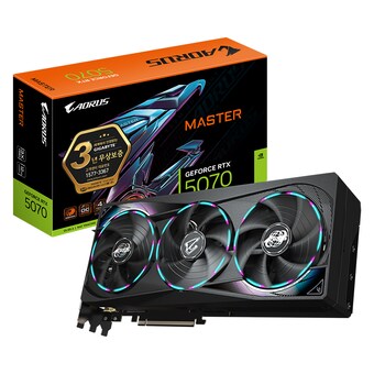 GIGABYTE <b>AORUS</b> 지포스 RTX 5070 MASTER D7 12GB 제이씨현