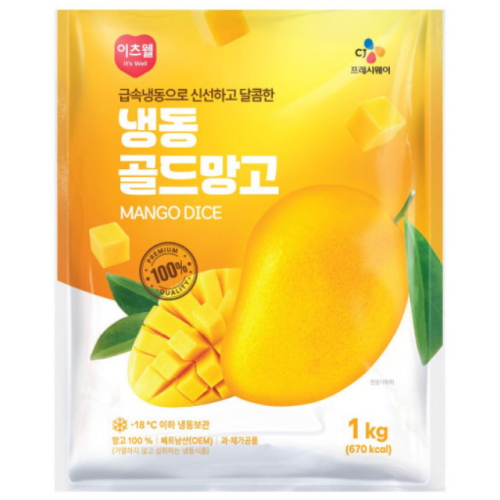 이츠웰 냉동 골드망고 1kg (1개)_이미지