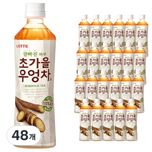 롯데칠성음료 잘빠진 하루 초가을 우엉차 500ml (48개)