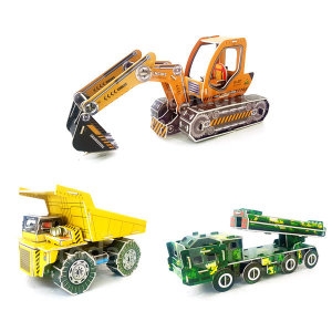 TD 3D 중장비 종이퍼즐 5종 만들기재료 만들기세트_이미지