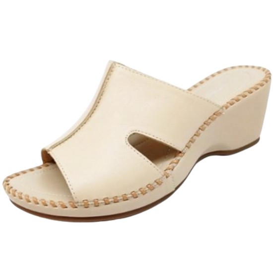 허시파피 웨지힐 통굽 슬리퍼 3FL039