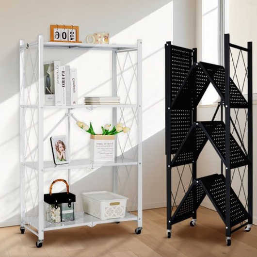 레퓰리  원터치 접이식 폴딩 4단 철제 수납장 720