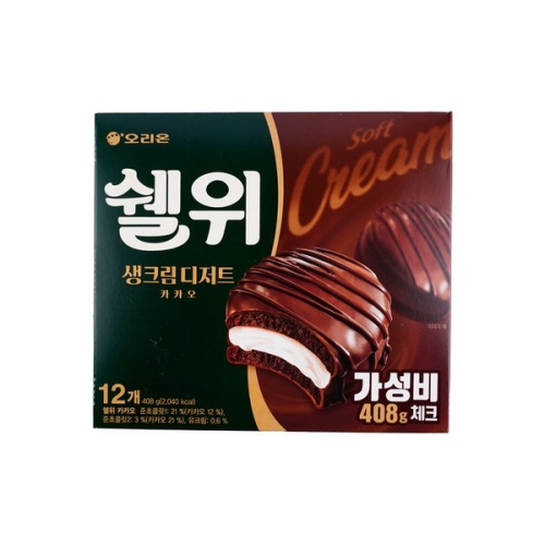 오리온 쉘위 카카오 408g (1개)