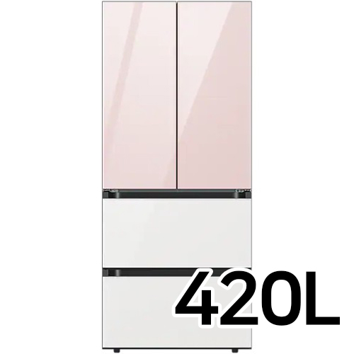 삼성전자 비스포크 김치플러스 키친핏 글램 RQ42A94G1AP (핑크+화이트)