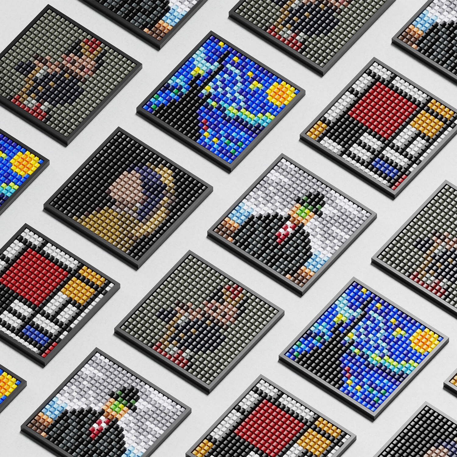 앱코 DIY 키캡 액자 명화 시리즈 400x400mm (인간의 아들)_이미지