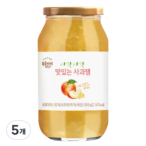 복음자리 사각사각 사과잼 810g (5개)_이미지