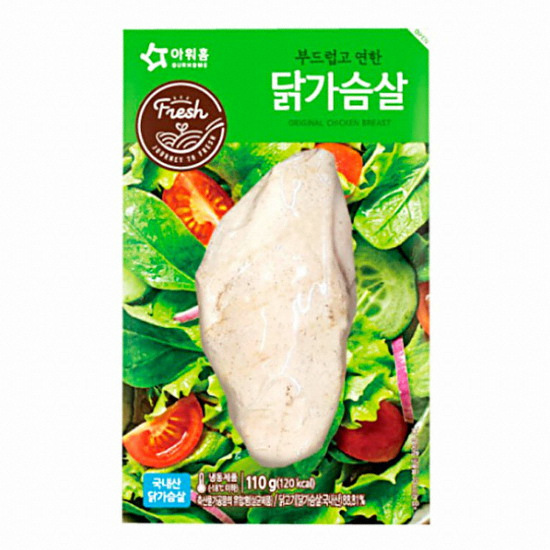아워홈  부드럽고 연한 닭가슴살 냉동 110g