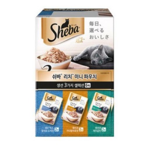 쉬바 리치 미니 파우치 생선 3가지 35g (12개)_이미지
