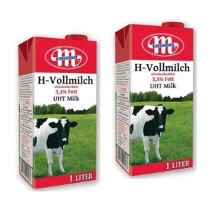 믈레코비타 H-Vollmilch 3.5% 멸균우유 1L (36개)_이미지