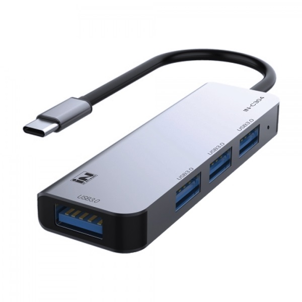 인네트워크 IN-C304 (4포트/USB 3.0 Type C)_이미지