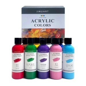 지누아트 아크릴 물감 세트 100ml (12색)