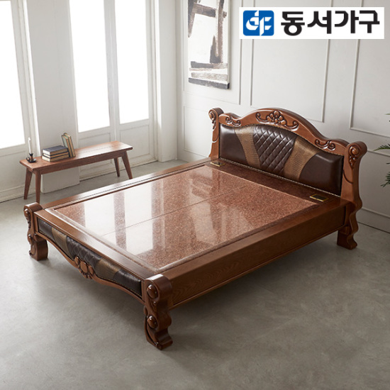  동서가구 M802 미송 원목 돌침대 Q [홍맥반석]