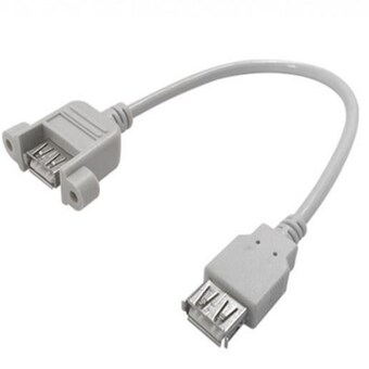 라인업시스템 <b>LAN</b>STAR <b>USB</b> 2.0 판넬형 연장 케이블