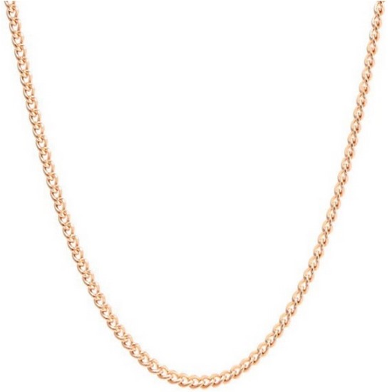 비앤비골드 14K 5푼 커브 체인 목걸이 NPN25312