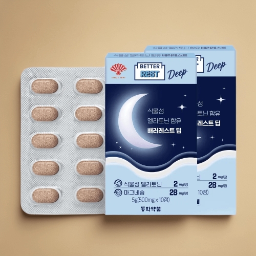 동화약품 식물성 멜라토닌 함유 배러레스트 딥 10정 (2개)