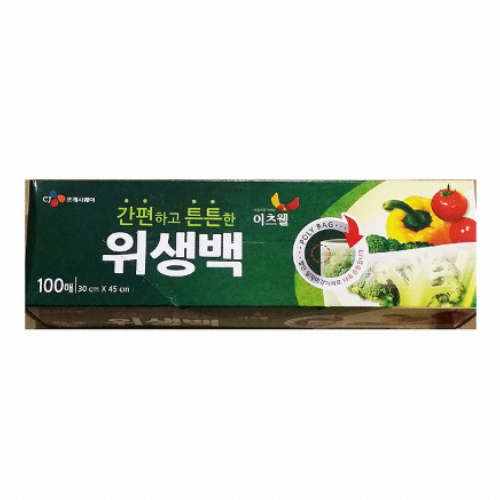 CJ프레시웨이 이츠웰 위생백 30x45cm (대) 100매[10개(1,000매)]