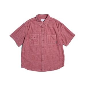 �����ǿ����� ESPIONAGE Chambray ���극�� S/S Railroad ���� Red 206606