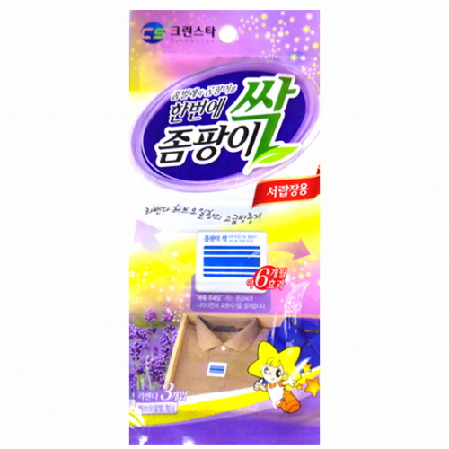  크린스타 좀팡이싹 서랍장용 라벤다 3개입 [1개]