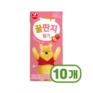 서울우유 딸기 꿀딴지 180ml (10개)