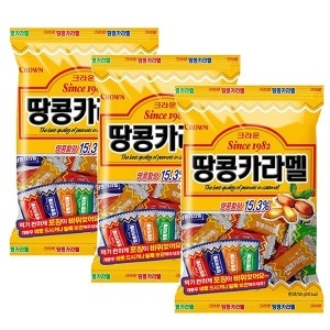 크라운제과 땅콩카라멜 120g (3개)_이미지