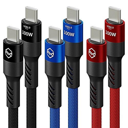 신지모루 로프 100W C to C타입 케이블 (0.5m, 1개)_이미지