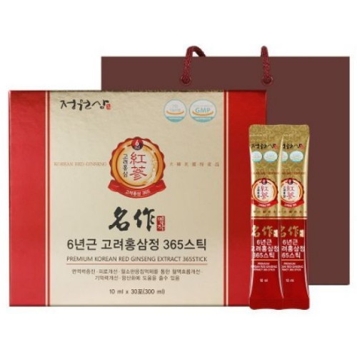 정원삼 6년근 고려홍삼정 365스틱 명작 10ml 30포 (1개)_이미지