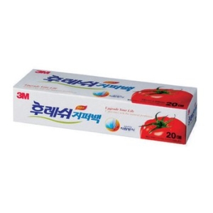 3M 후레쉬 지퍼백 소 18x20cm 20매 (30개(600매))_이미지