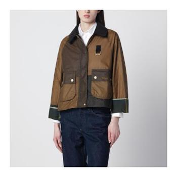 �ٹ� Alma jacket sand beige olive green in waxed cotton LWX1465LWX/XM_BAR..