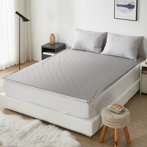 마샤홈 방수 그레이 온수매트 커버 (퀸, 150x200cm)