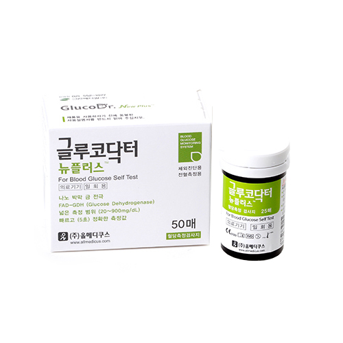 올메디쿠스 글루코닥터 뉴플러스 혈당 시험지 (50매)_이미지