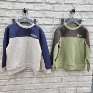 레노마키즈 기모 파이팅 배색 맨투맨-R2445T146