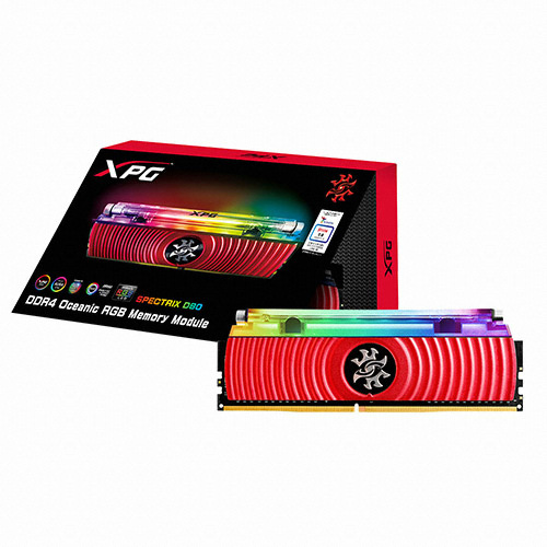 ADATA DDR4-3000 CL16 SPECTRIX D80 레드 (8GB)_이미지