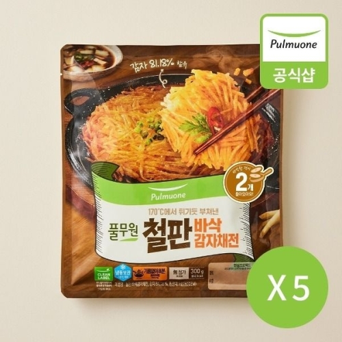 풀무원 철판 바삭감자채전 300g (5개)