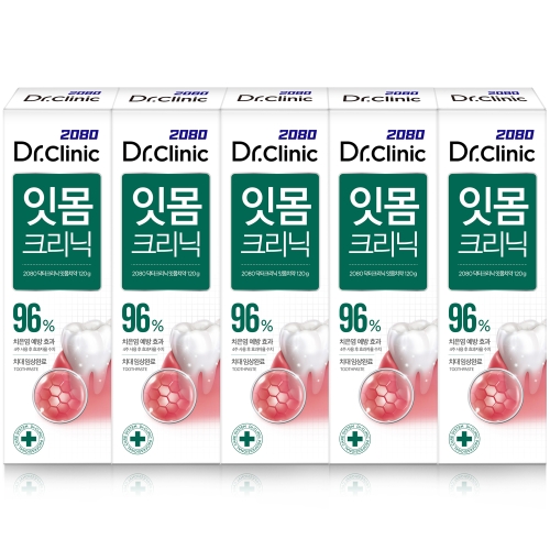 2080 닥터크리닉 잇몸 치약 140g (5개)