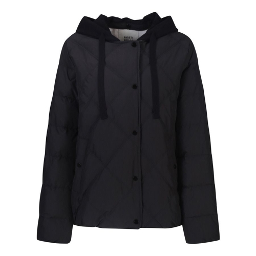 신원 베스띠벨리 퀼팅덕다운니트후드점퍼 BJHJX2637BK_이미지