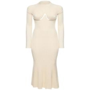 비스코스 DION LEE 블렌드 니트 롱 슬리브 드레스 B0061047887_이미지