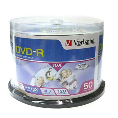 버바팀 DVD-R 4.7GB 16x 케익 (50장)_이미지