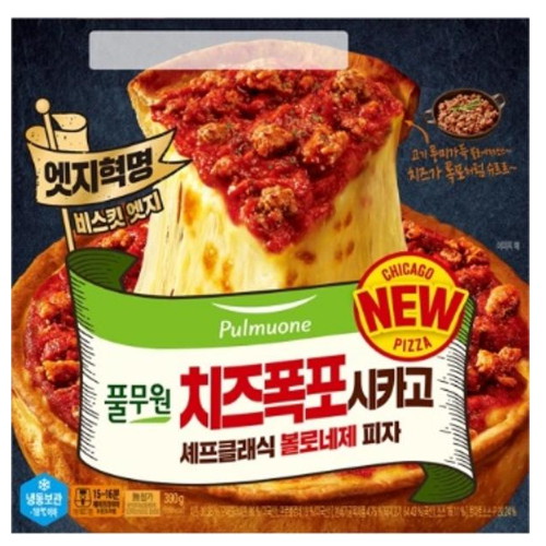 풀무원 치즈폭포시카고 셰프클래식 볼로네제피자 390g (1개)